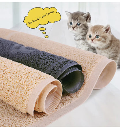Cat And Dog Pet Mat Cute Cat Litter Pad Foot Mat Non-Slip Dish Bowl Food Feed Mat Pad Placement Pet Accessories