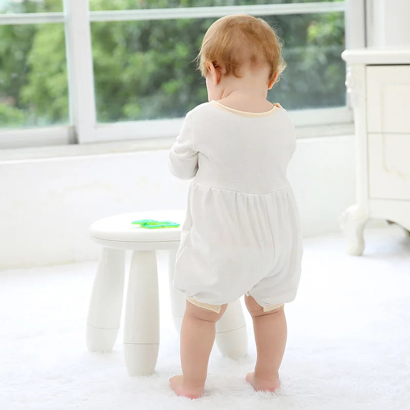 baby boy clothes white baptism baby romper set with hat turndown collar newborn first christmas boy birthday clothing 3-24M