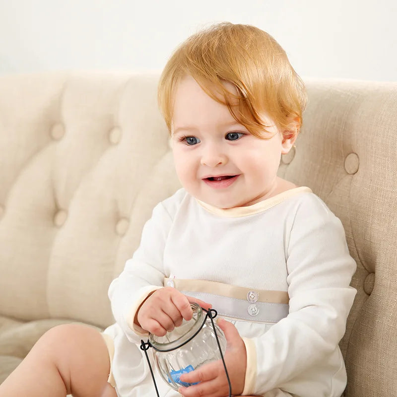 baby boy clothes white baptism baby romper set with hat turndown collar newborn first christmas boy birthday clothing 3-24M