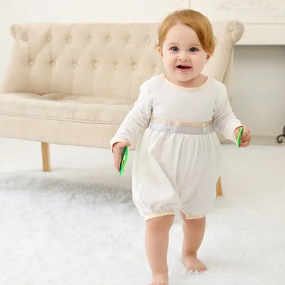 baby boy clothes white baptism baby romper set with hat turndown collar newborn first christmas boy birthday clothing 3-24M