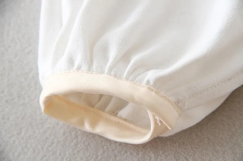 baby boy clothes white baptism baby romper set with hat turndown collar newborn first christmas boy birthday clothing 3-24M