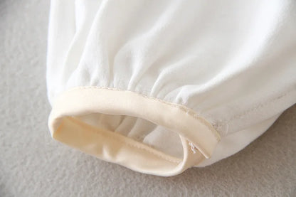 baby boy clothes white baptism baby romper set with hat turndown collar newborn first christmas boy birthday clothing 3-24M