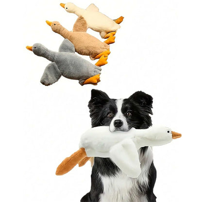 A Set of Soft Duck Plush Toys, White/Gray/Brown, Suitable for Cats and Dogs to Play With, Helps Dogs Play and Expend Energy, Suitable for Small to Medium-Sized Pets (Large Pets May Bite, so It Is Not Recommended for Large Pet