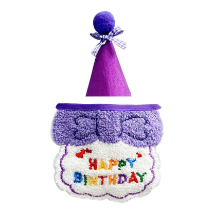 Pet Cat Dog Birthday Outfit - Birthday Hat and Bib Set,Cute Birthday Scarf Bib & Party Hat Adjustable Pet Birthday Supplies
