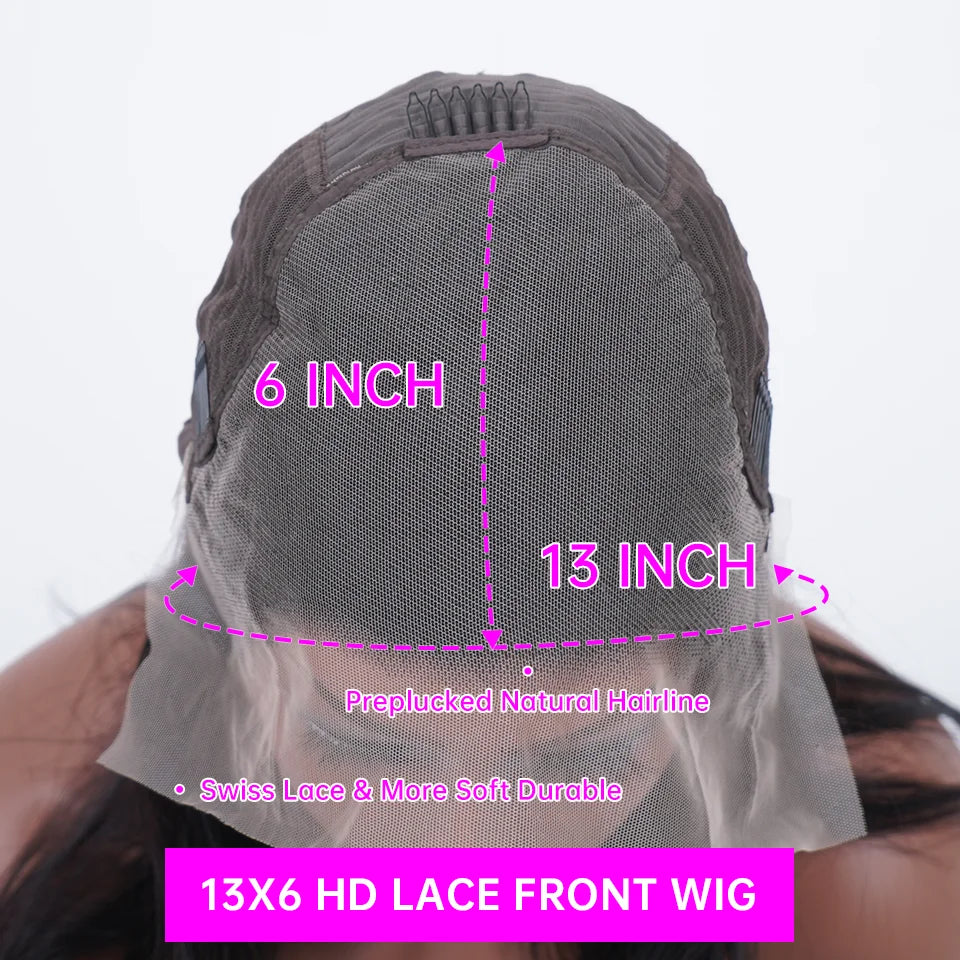 Pink Human Hair Wig 13x6 HD Lace Frontal Wig Human Hair 13x4 Straight Lace Wig Human Hair 200 Density Lace Front Human Hair Wig