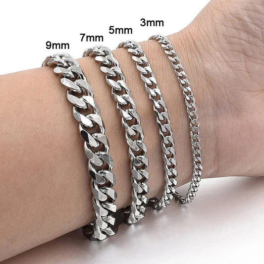 Trendy Chain Bracelet for Men Classic Stainless Steel Jewelry Gift for Men And Women