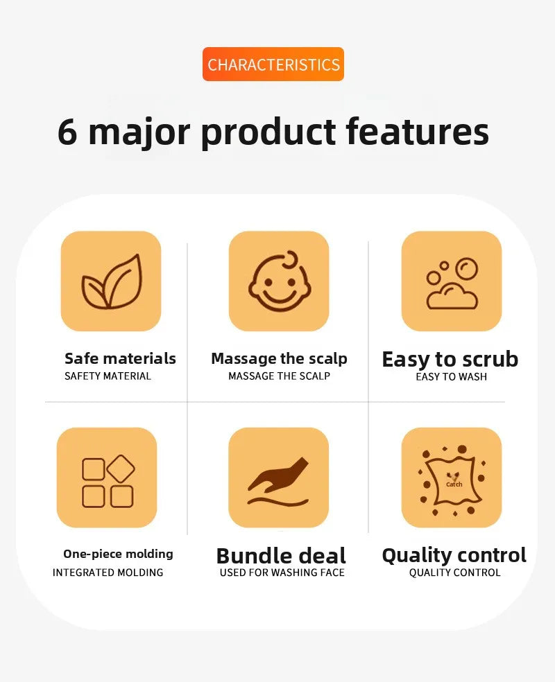 Baby care set: Cute bear-themed newborn comb & cleaning brush—safe, gentle for baby’s scalp, adorable must-have for parents!