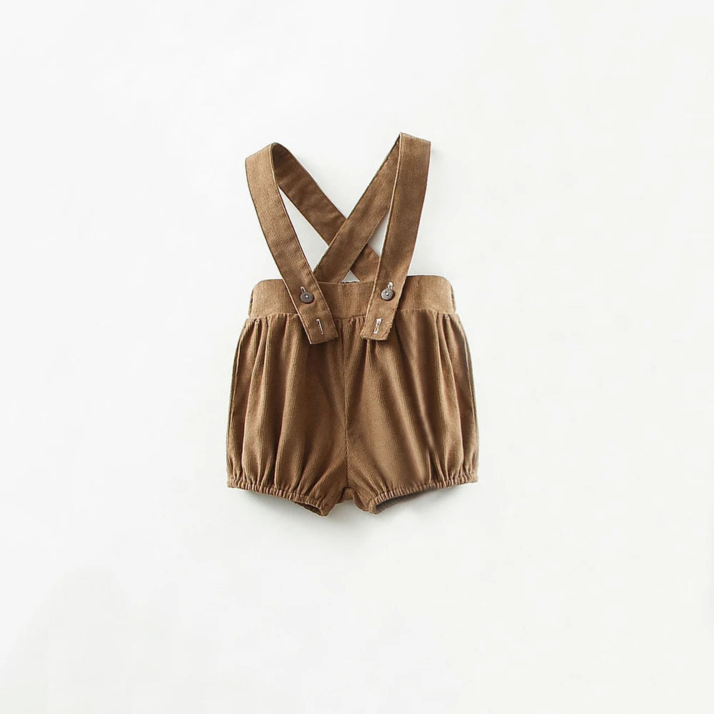 Baby Boy Clothes Baby Overalls Infant Baby Boy Girls Rompers Jumpsuit Corduroy Clothes Baby Backless Outfits