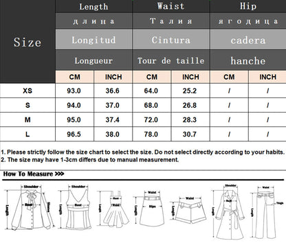 HH Women Summer Fashion Skirt Suit V-Neck Long Sleeves Tierred Decoration Lace-Up Shirts+Side Zipper Circular Chiffon Skirt