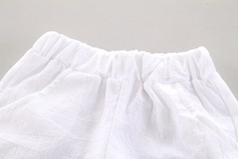 Baby Boy Clothes Baby Clothes 0-5 Years Old Summer Short-Sleeved Shorts Suit Baby Printed Shirt Casual Shorts Two-Piece Suit