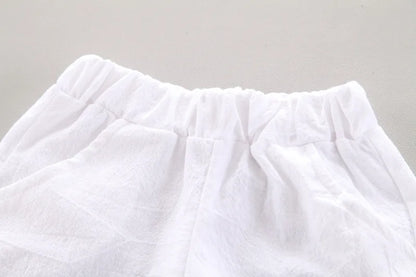 Baby Boy Clothes Baby Clothes 0-5 Years Old Summer Short-Sleeved Shorts Suit Baby Printed Shirt Casual Shorts Two-Piece Suit