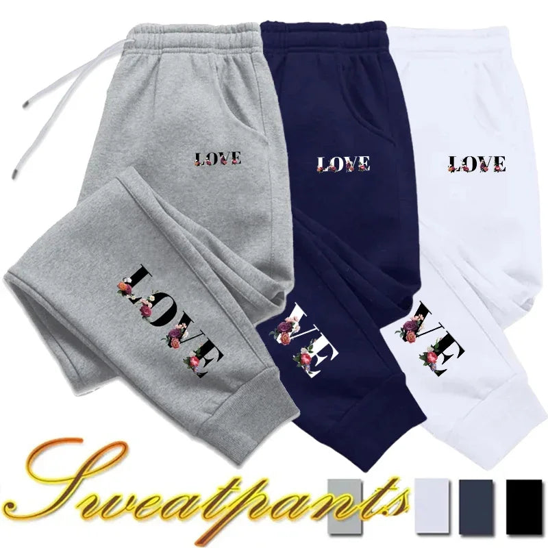 Womens Tracksuit Trousers New LOVE Letter Print Street Luxury Sweatpants Daily Casual Simplicity Versatile Jogging Sport Pants