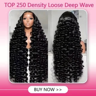 250 Density 13x6 Hd Lace Frontal Wigs Brazilian 32 34 40 Inch Deep Wave Curly  Human Hair Wigs 100% For Black Women Preplucked