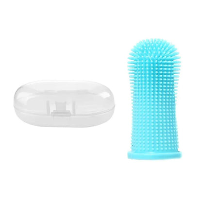 Pet Finger Toothbrush Cleaning Products for Cats and DogsOral Cleaning ToothbrushesSilicone Bristles