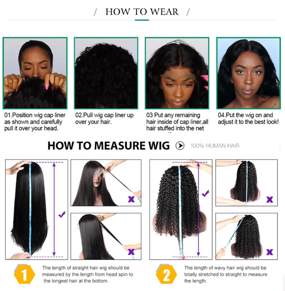 100% Human Hair 13X1 Short Pixie Cut Wigs Straight Bob HD Transparent Lace Frontal Wigs For Black Women 250Density Perruque
