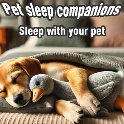 A Set of Soft Duck Plush Toys, White/Gray/Brown, Suitable for Cats and Dogs to Play With, Helps Dogs Play and Expend Energy, Suitable for Small to Medium-Sized Pets (Large Pets May Bite, so It Is Not Recommended for Large Pet