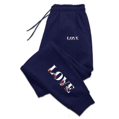Womens Tracksuit Trousers New LOVE Letter Print Street Luxury Sweatpants Daily Casual Simplicity Versatile Jogging Sport Pants